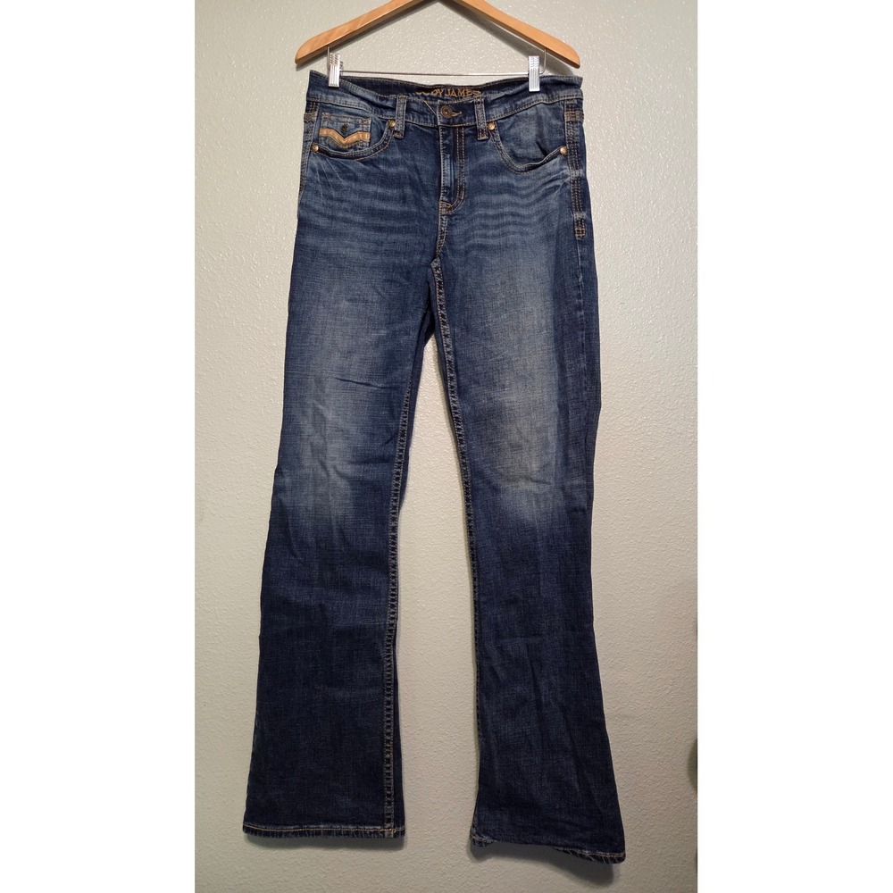 Cowboy James Jeans 32x36 Tall Bootcut Western Y2K Low Rise Denim
